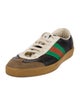 Gucci Web Accent Leather Sneakers