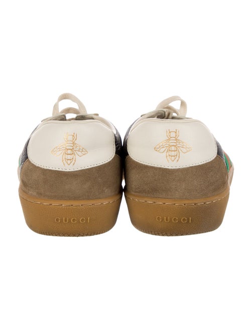 Gucci Web Accent Leather Sneakers