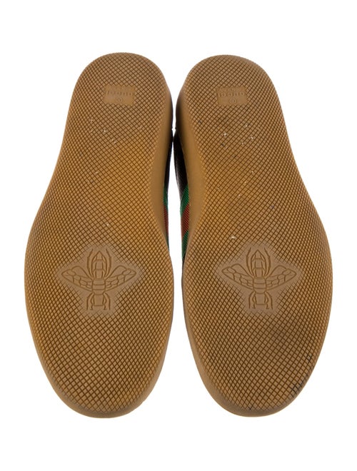 Gucci Web Accent Leather Sneakers