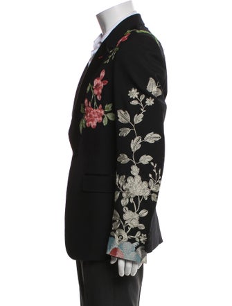 Gucci Wool Floral Print Blazer