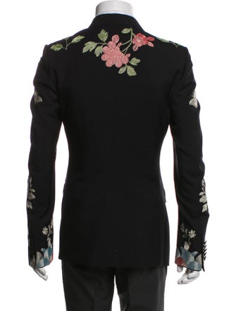 Gucci Wool Floral Print Blazer
