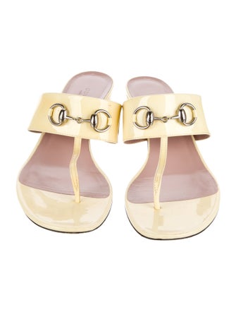 Gucci Patent Leather Slides