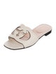Gucci Interlocking G Logo Leather Slides