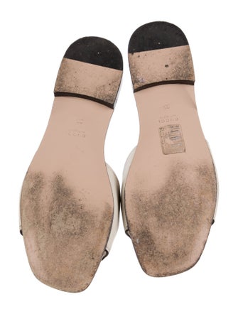 Gucci Interlocking G Logo Leather Slides