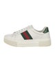 Gucci Web Accent Leather Sneakers