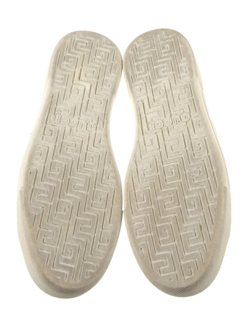 Gucci Web Accent Leather Sneakers