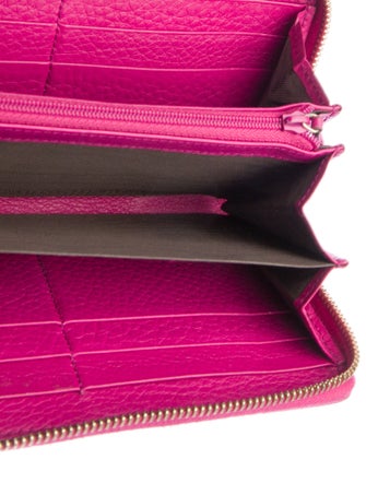 Gucci Interlocking G Logo Leather Continental Wallet