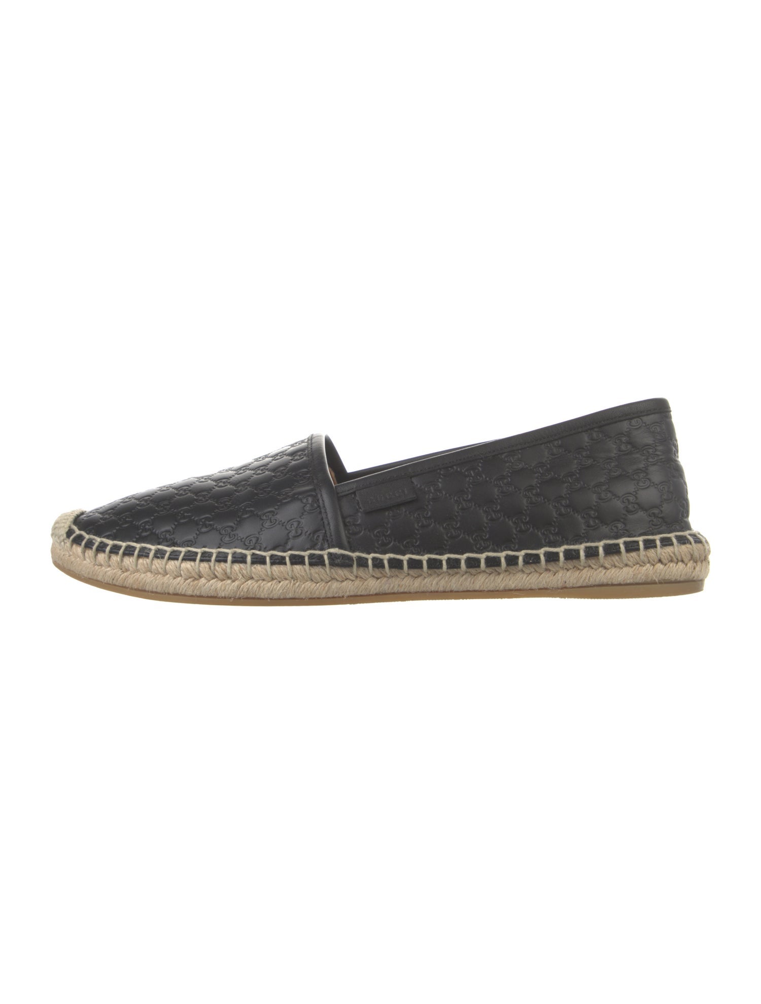 Gucci Microguccissima Pattern Leather Espadrilles