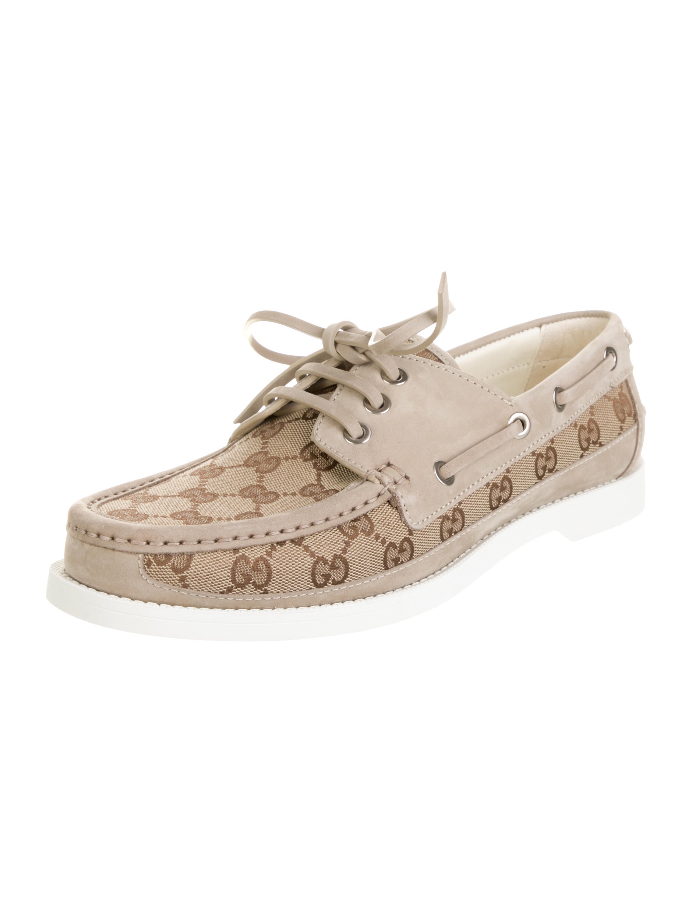 Gucci Leather Boat Shoes