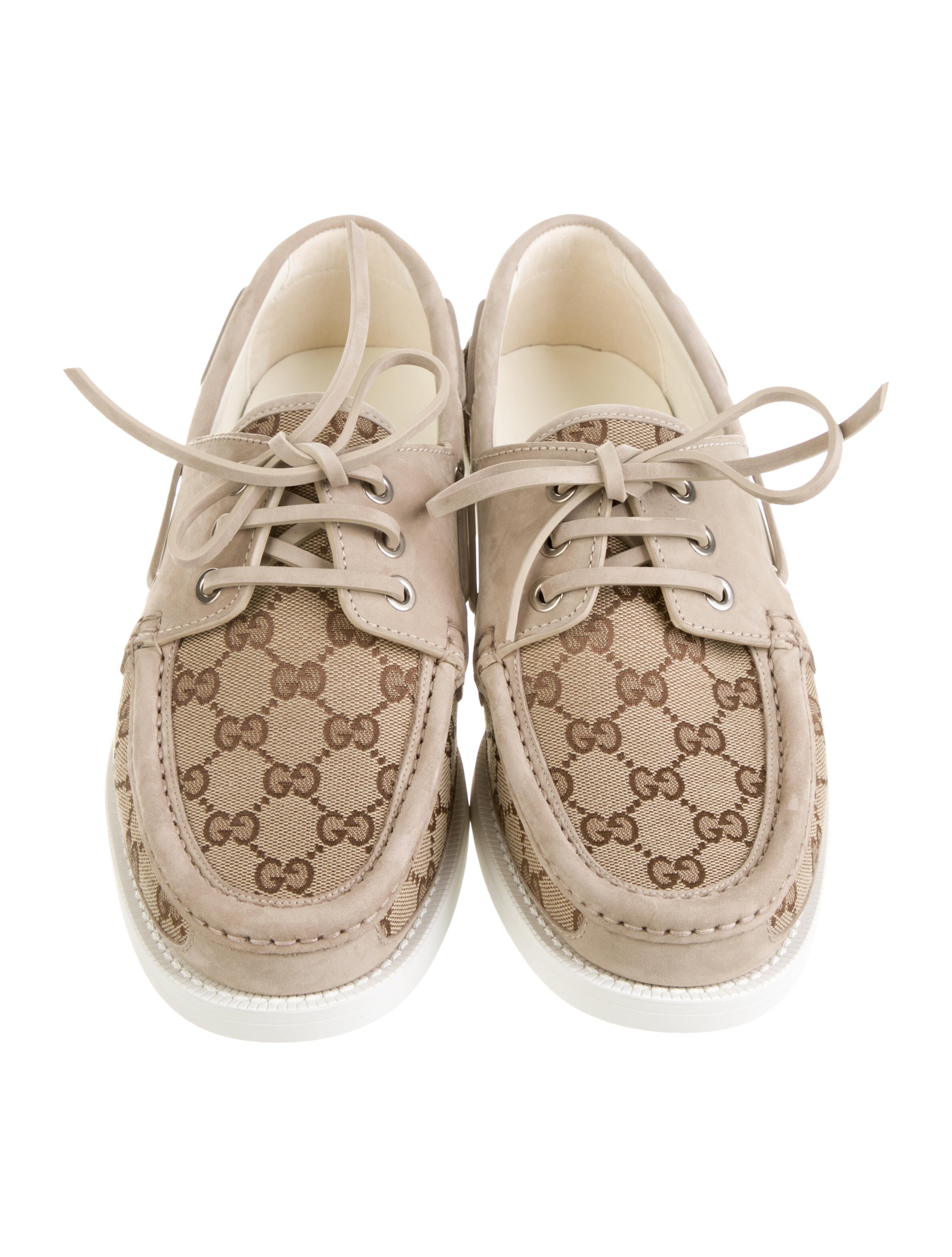 Gucci Leather Boat Shoes
