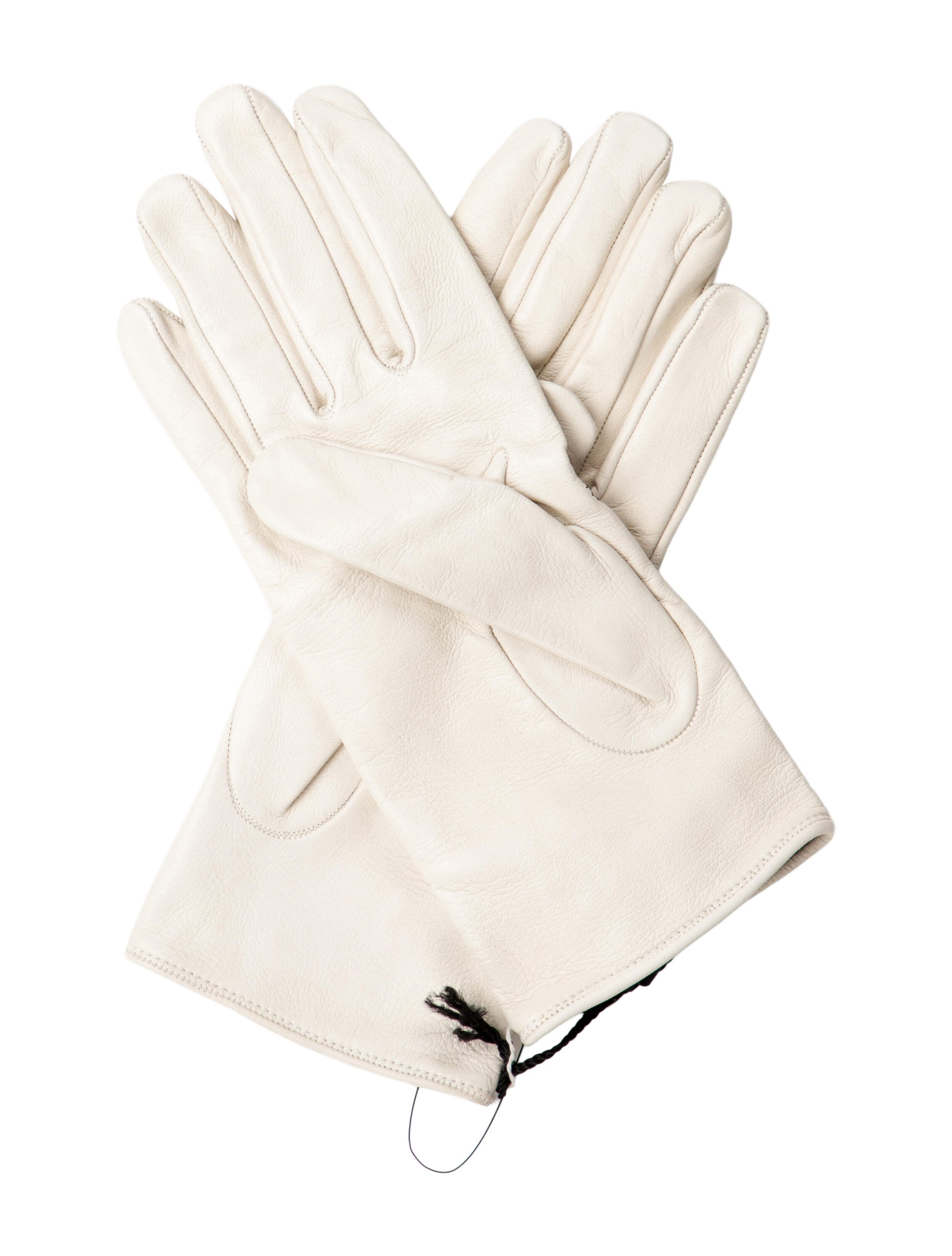 Gucci Leather Embroidered Gloves w/Tags