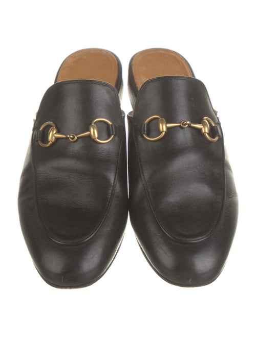 Gucci Horsebit Accent Leather Mules