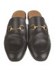 Gucci Horsebit Accent Leather Mules