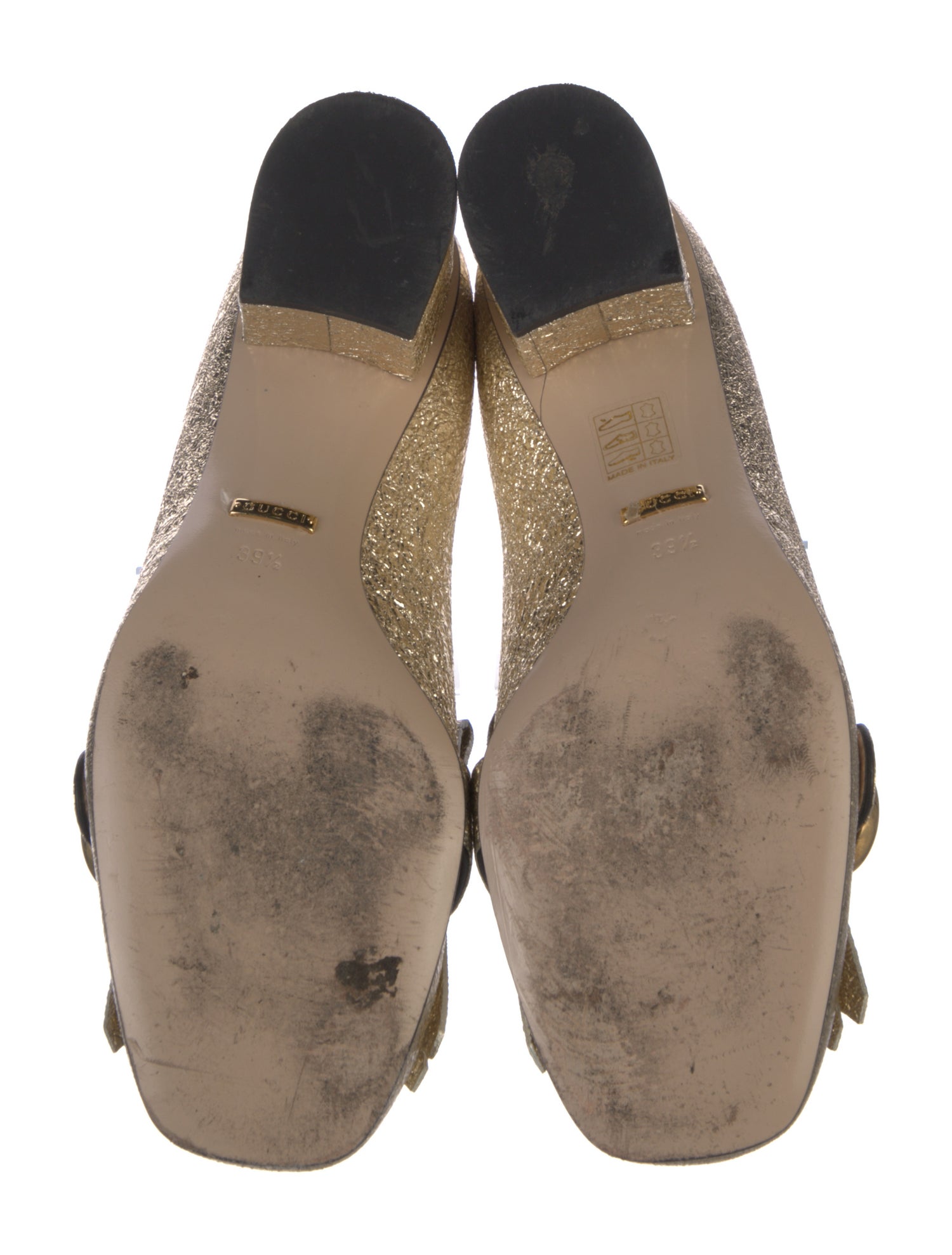 Gucci Double G Logo Leather Pumps