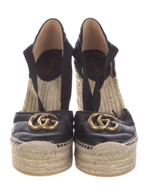 Gucci Double G Logo Leather D'Orsay Pumps