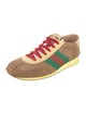 Gucci Suede Colorblock Pattern Sneakers