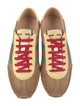 Gucci Suede Colorblock Pattern Sneakers