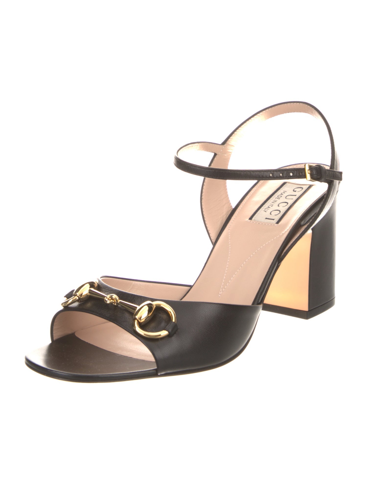 Gucci Horsebit Accent Leather Sandals