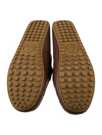 Gucci Bee Accent Leather Drivers