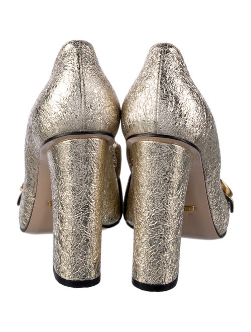 Gucci Double G Logo Leather Pumps
