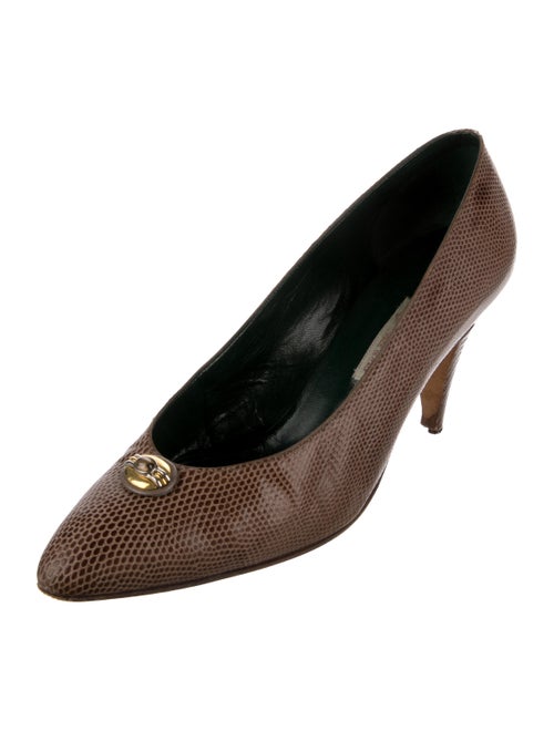 Gucci Lizard Printed Pumps