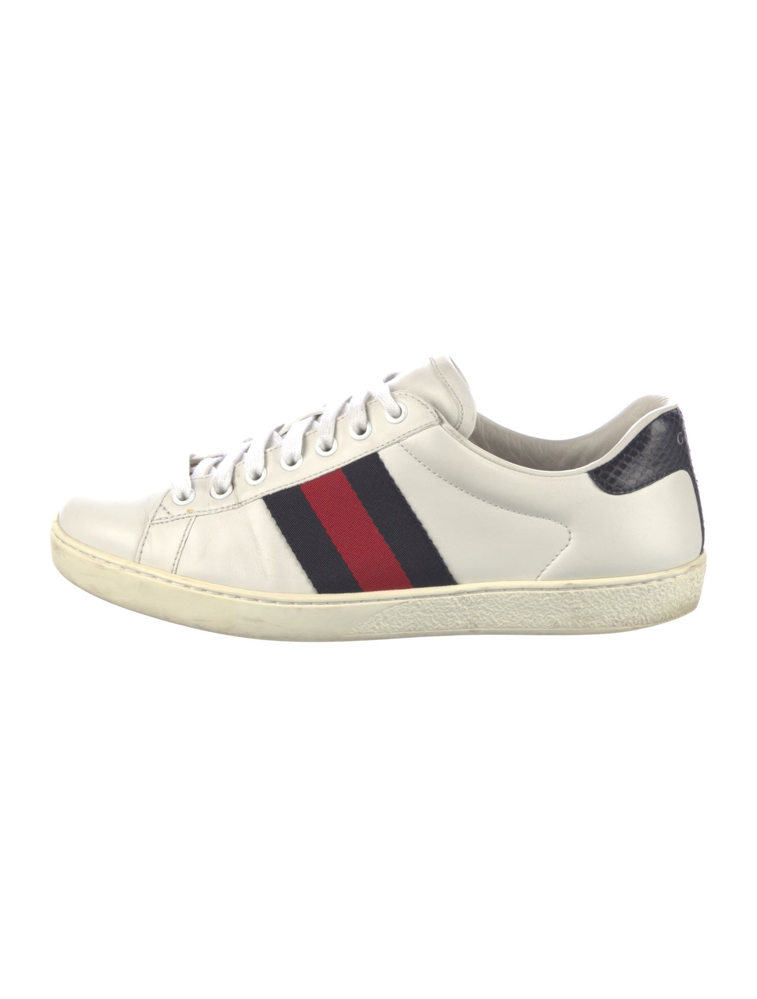 Gucci Sylvie Web Accent Leather Sneakers