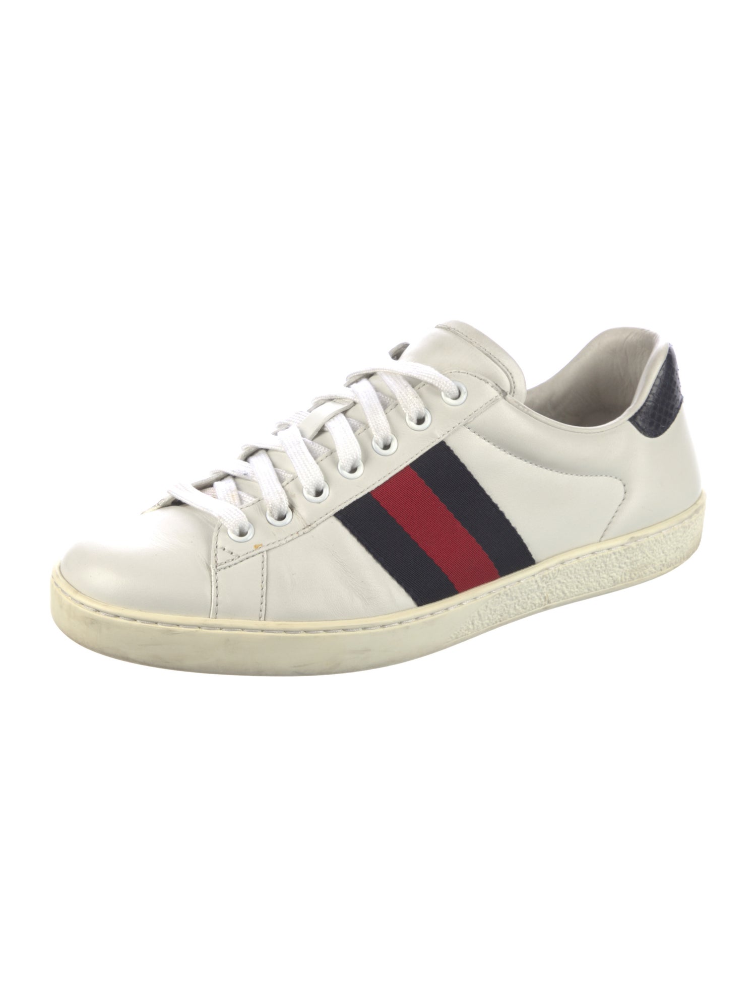 Gucci Sylvie Web Accent Leather Sneakers