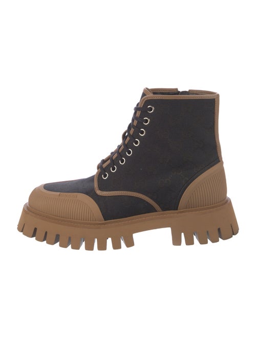 Gucci GG Canvas Canvas Combat Boots