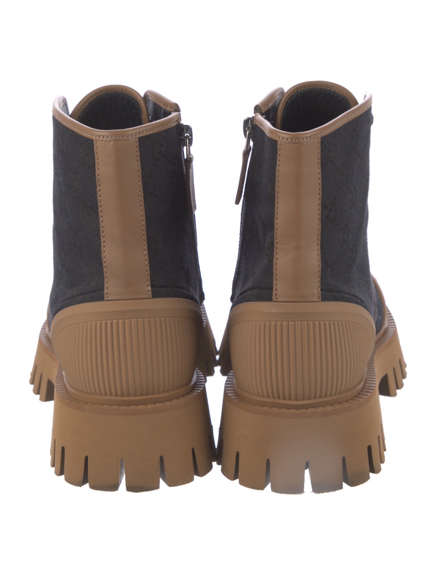 Gucci GG Canvas Canvas Combat Boots