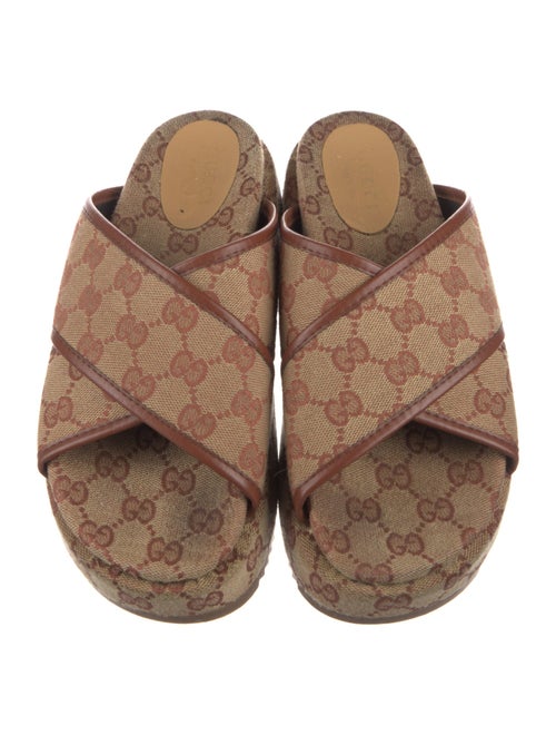 Gucci GG Canvas Canvas Slides