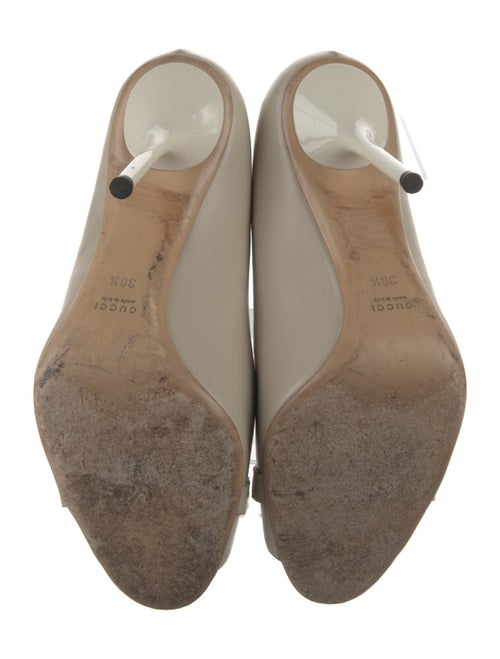 Gucci Horsebit Accent Leather Pumps