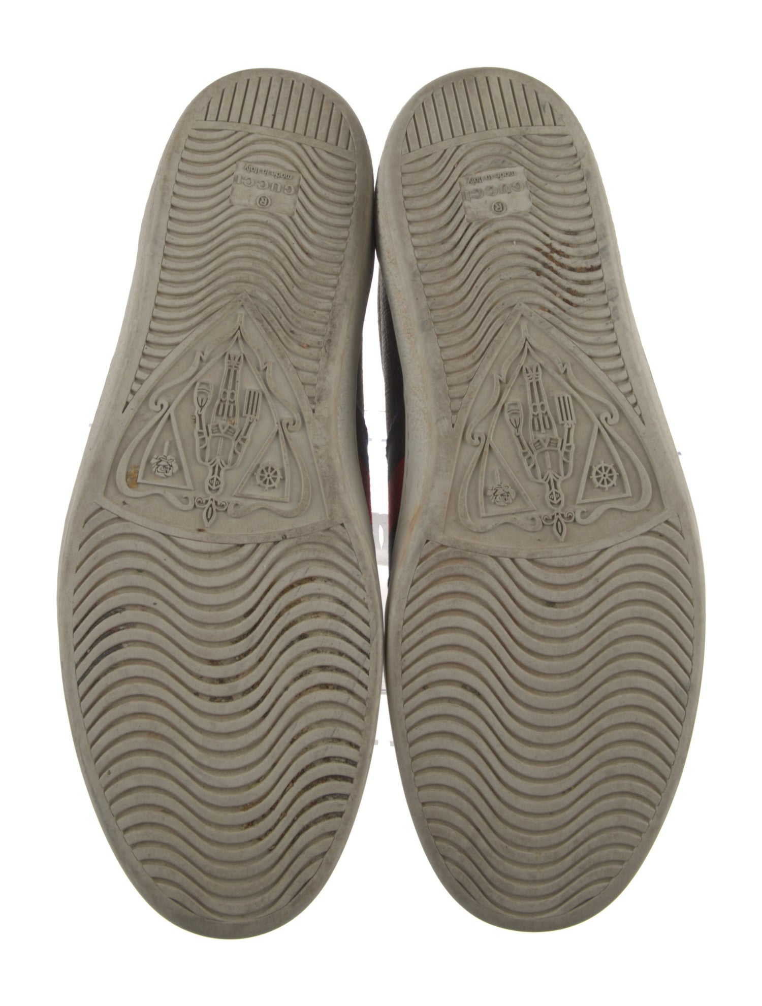 Gucci GG Supreme Leather Trim Embellishment Sneakers