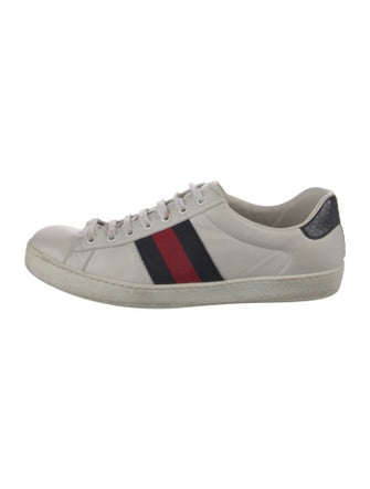 Gucci Sylvie Web Accent Leather Sneakers