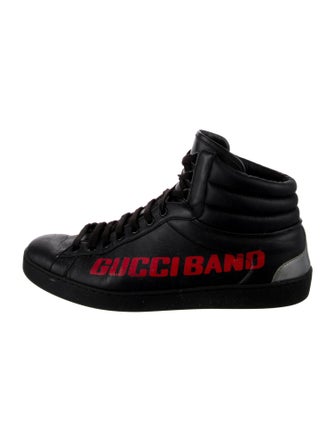 Gucci Leather Printed Sneakers