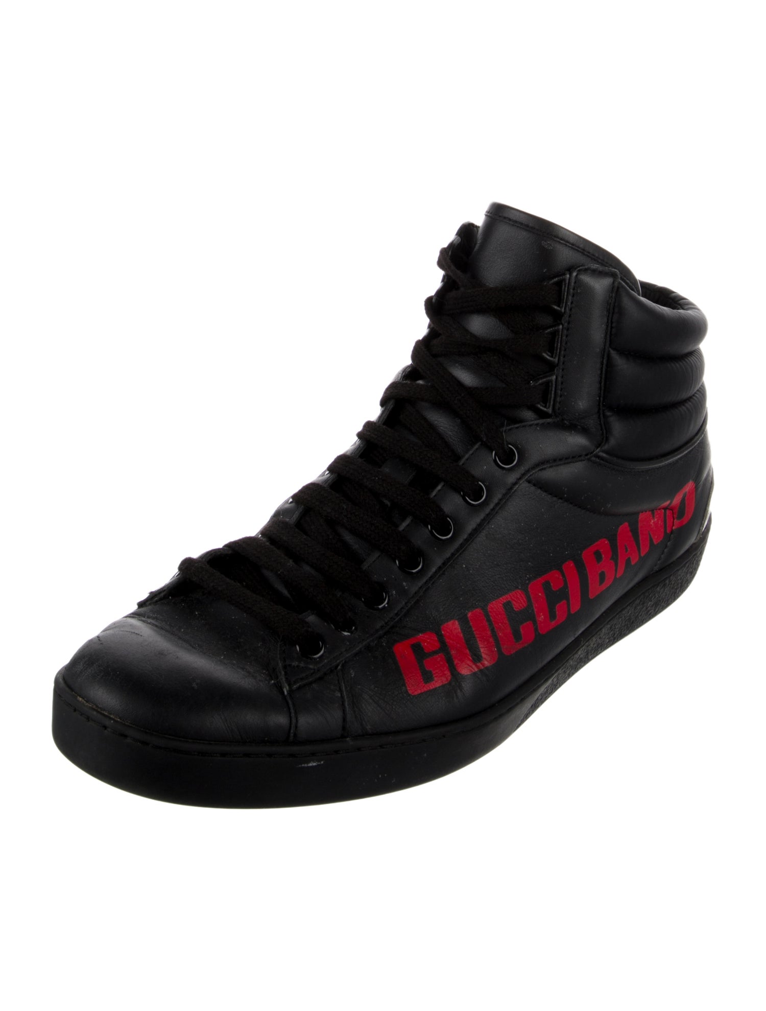 Gucci Leather Printed Sneakers