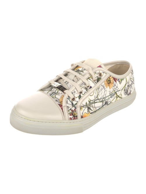 Gucci Flora Print Canvas Sneakers