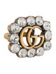 Gucci Crystal Marmont Double G Cocktail Ring
