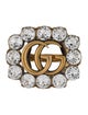 Gucci Crystal Marmont Double G Cocktail Ring