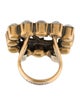 Gucci Crystal Marmont Double G Cocktail Ring
