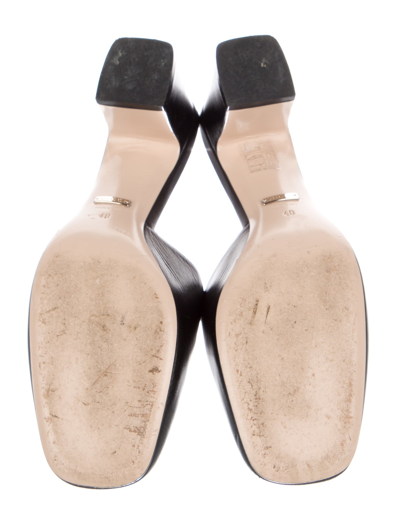 Gucci Leather Crystal Embellishments Mules