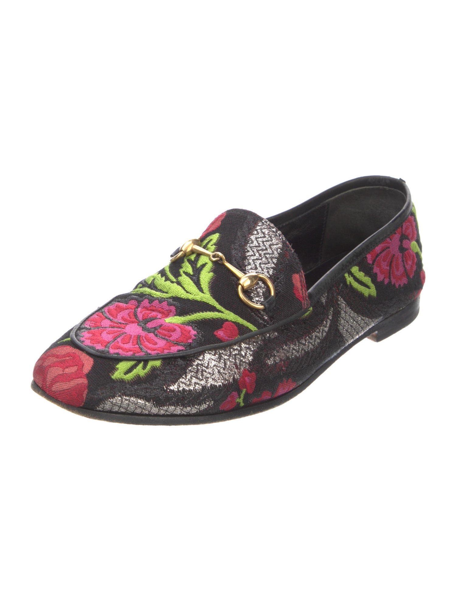 Gucci Flora Print Loafers