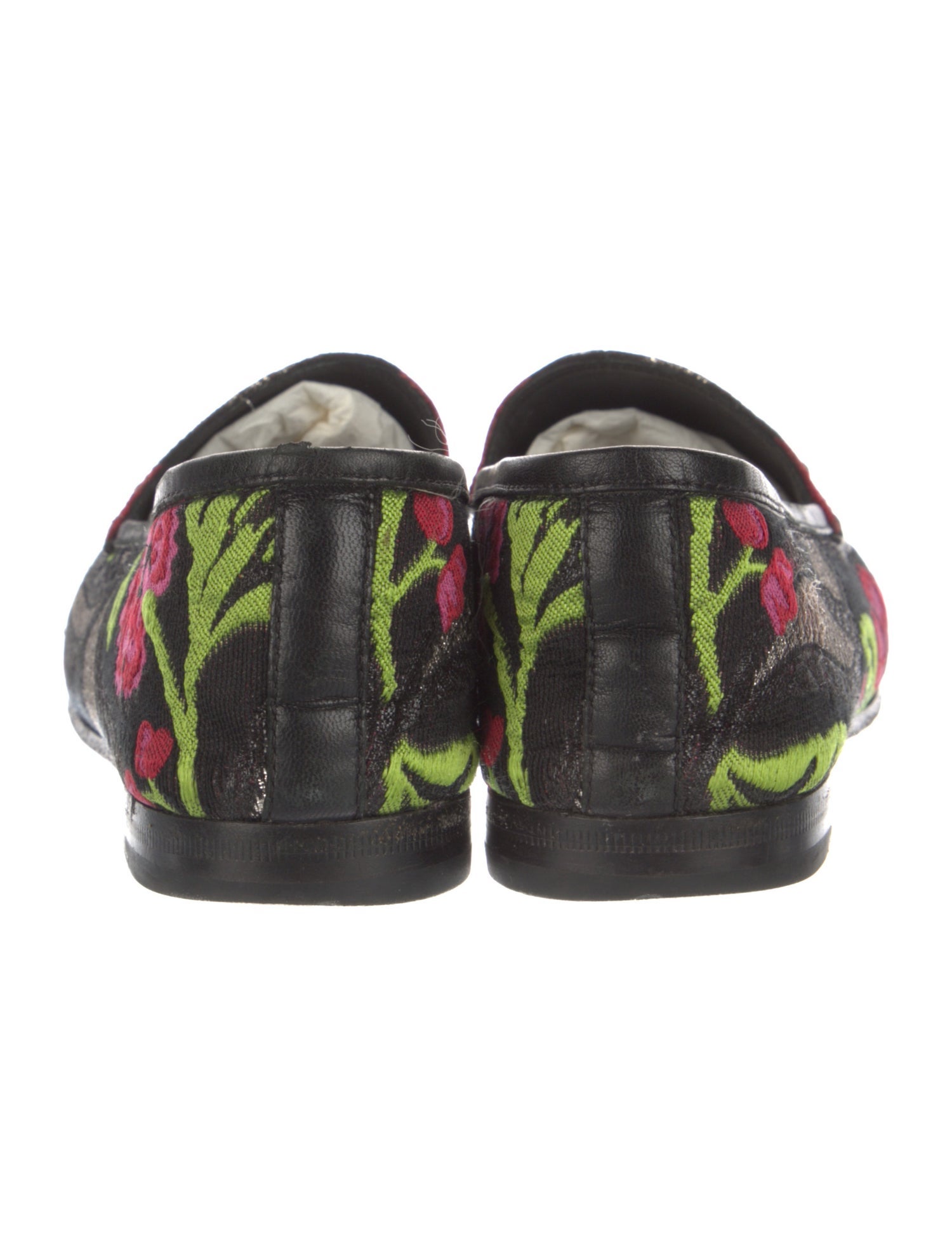 Gucci Flora Print Loafers