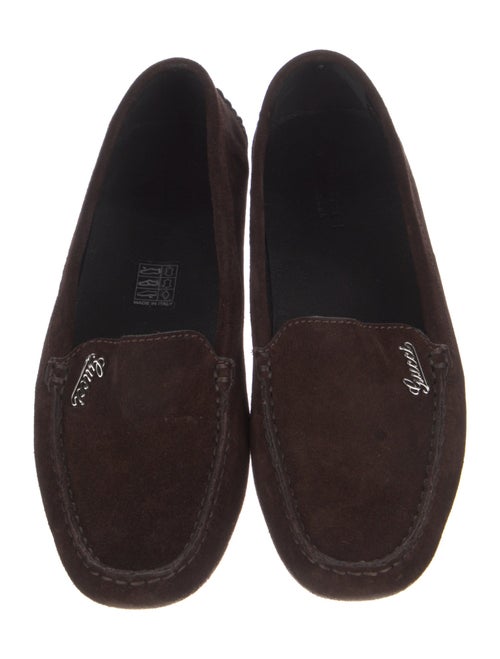 Gucci Interlocking G Logo Suede Loafers
