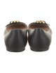 Gucci Double G Logo Leather Ballet Flats