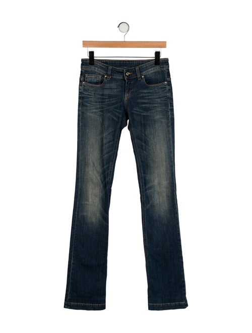 Gucci Mid-Rise Straight Leg Jeans