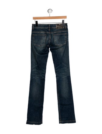 Gucci Mid-Rise Straight Leg Jeans