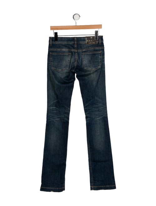 Gucci Mid-Rise Straight Leg Jeans
