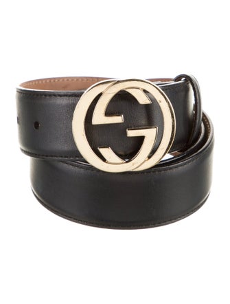 Gucci Interlocking G Logo Leather Belt