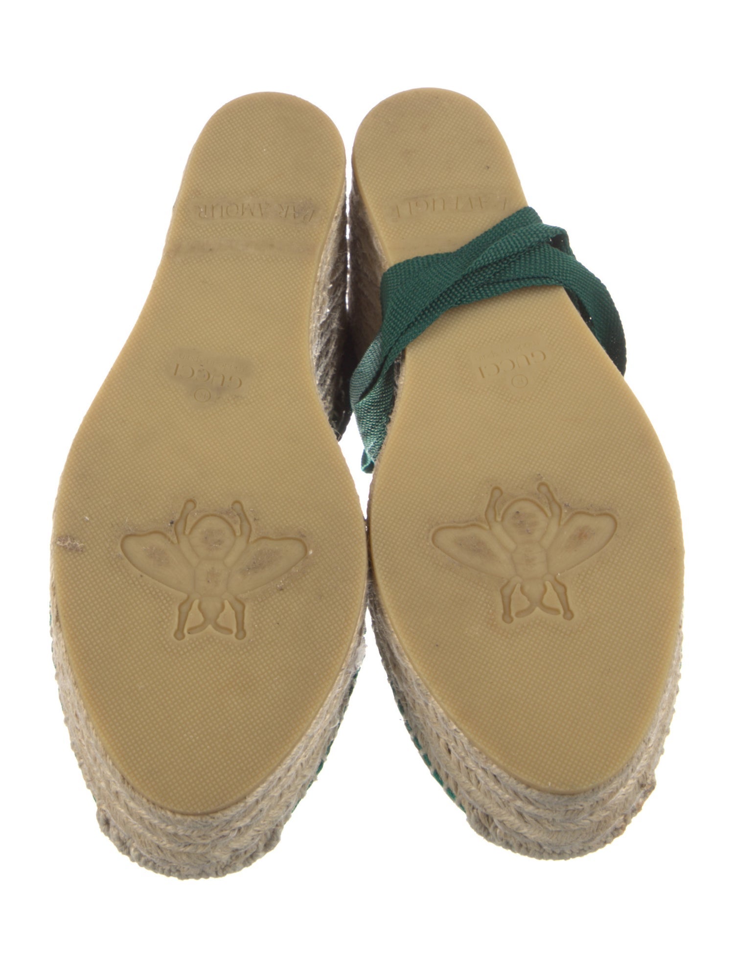 Gucci Web Accent Printed D'Orsay Pumps