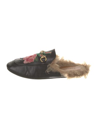 Gucci Horsebit Accent Leather Mules